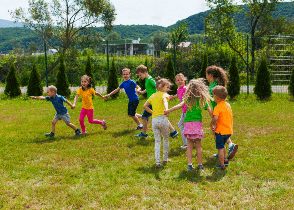 Children enjoying various activities at the Special Services Summer Camp.