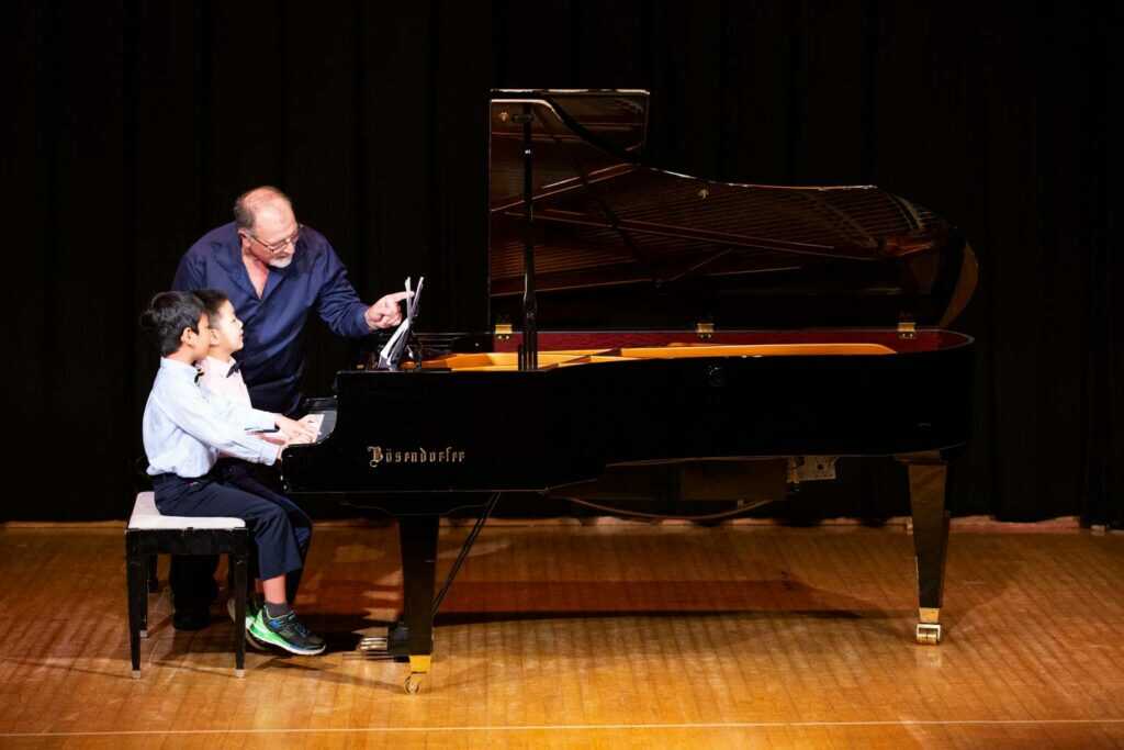 One-on-one instruction at the Thurnauer School of Music.